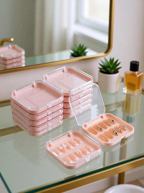 MOLLY MINX 6 PCS Press on Nail Storage Box Nails Display Storage