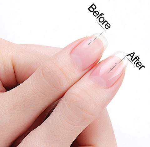 tanvi27 Clear transparent shiny gel nail polish long stay