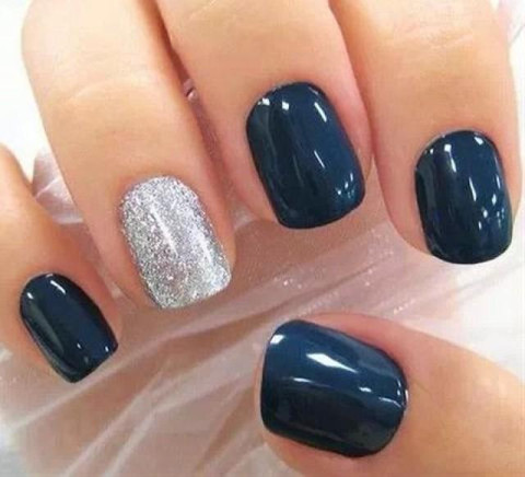 prom nails for navy blue dress Nails to Go with Navy Blue Dress