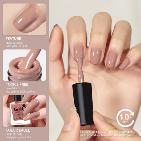 G4U Bright 4 Pcs Quick Dry Nail Polish Kit A72 Top Coat-Classic