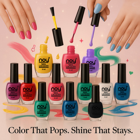NOY Quick Dry Long Lasting Nail Polish Combo Offer Set of 12 Combo