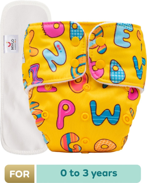 MYLO Baby Leak-Proof Baby Cloth Diaper Reusable, Washable