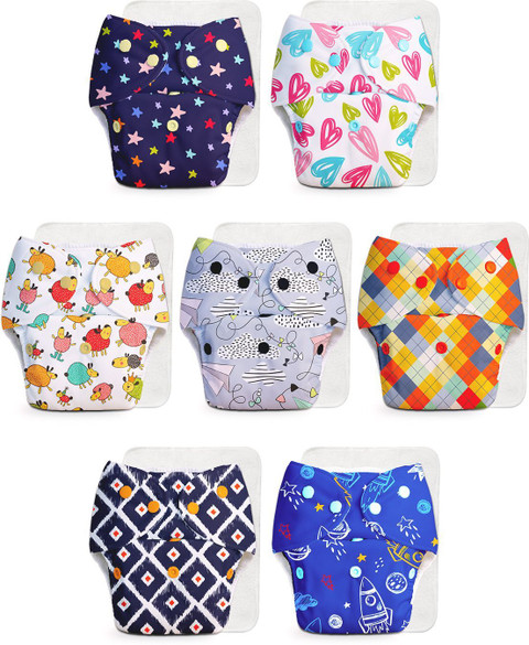 Superbottoms Pack of BASIC Reusable Cloth Diapers for Babies