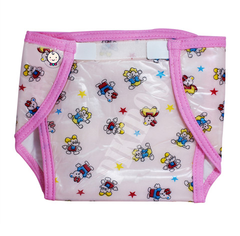 BABY LOOKS Baby Kids PVC (Plastic) Diaper Padded Reusable Waterproof Nappy  For 3-6 Months