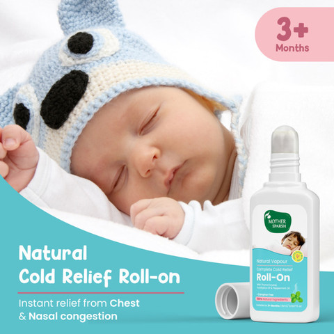Mother Sparsh Natural Vapour Cold Relief Roll-On for Babies