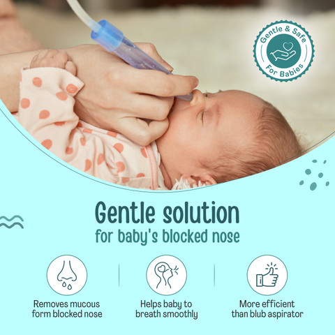 LuvLap Baby Nasal Aspirator 0-5 Years with Snotsucker mechanism Manual  Nasal Aspirator