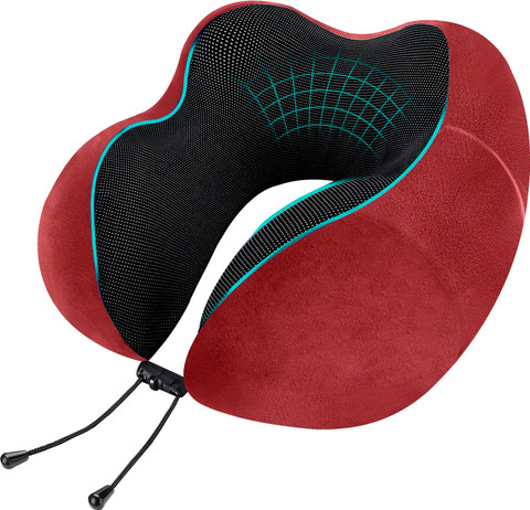 Greeli Premium Memory Foam Neck Support Pillow for Travel Comfortable and  Portable Neck Pillow