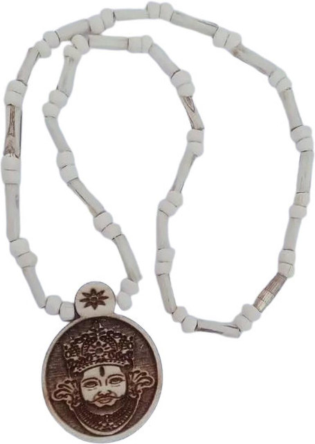 LETNIX Shri Khatu shyam ji locket tulsi mala pure wood mala Wood Chain