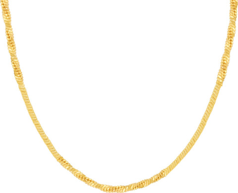 GIVA 925 Silver Golden Charismatic Chain For Him|Lifetime Plating