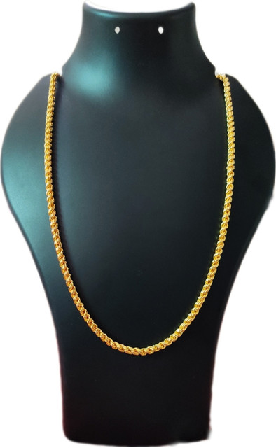 TGS GOLD COVERING Traditional Murukku Chain for Womens 24 Inch