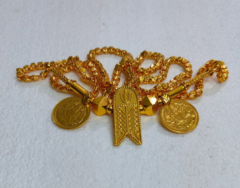 TGS GOLD COVERING Traditional Thali Chain for Womens 24 Inch Gold