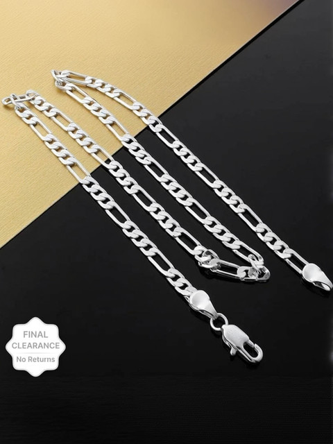 ISUBUCCI Fashion jewellery Platinum Stainless Steel Silver Chain