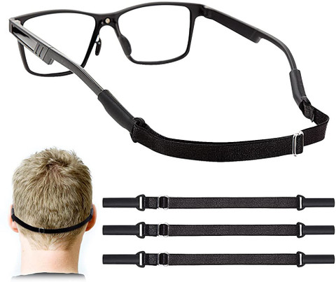 HANNEA Adjustable Glasses Straps 3pcs Anti-Slip Eyewear Strap for