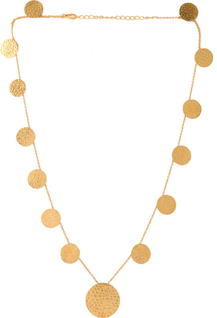 Auriste Textured Discs Design Necklace For Girls, Women, Skin