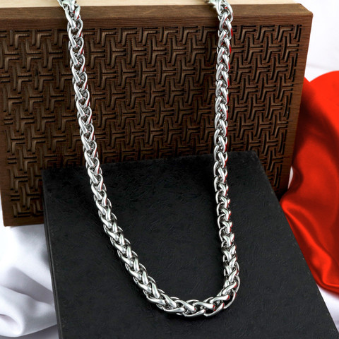 Fashion Frill Silver Chain For Boys Mens Jewellery Neck Chain