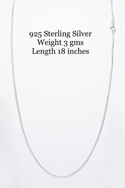RIVASILVER Sterling Silver italian 18 inch long chain Sterling
