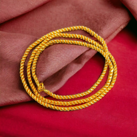 ASR GOLD COVERING Latest 30 Inch Long Chain Gold-plated Plated