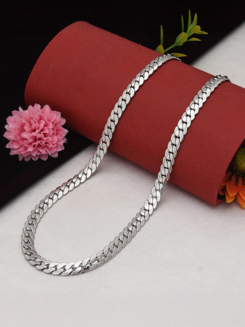 Minprice Pure Stainless Steel 6mm Thick Patti Stylish Neck Chain