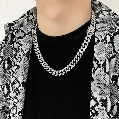 MEENAZ Hip Hop Cuban Chain chain miami cuban link chains Rapper