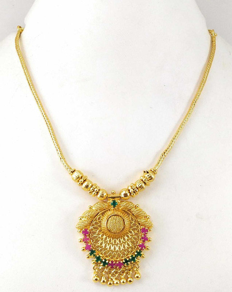 AFJ GOLD One Gram Micro Gold Plated Traditional Trendy Designer