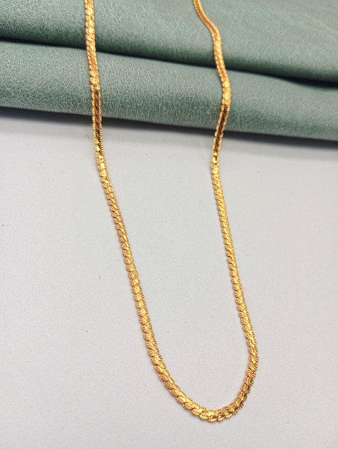 HEM RUPA Gold Plating Stylish Suitable For All Occasions Plated Chain for  Men Gold-plated Plated Brass Chain