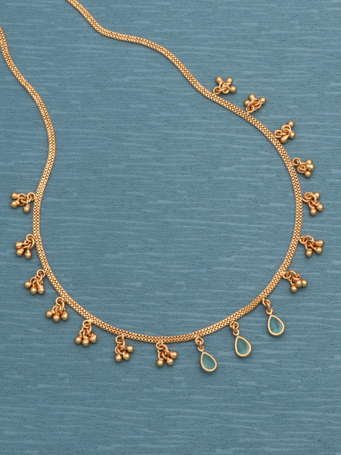 BELWICK Fancy Gold Uniq Beads Gold-plated Plated Brass Necklace