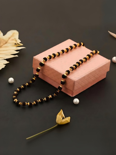 Minprice Gram Premium 7mm Natural Rudraksha Mala Cap's Beads - Main Image