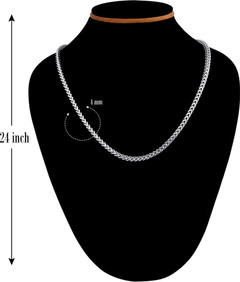 Fashion Frill Silver Men Artificial Jewellery Chain Elegant