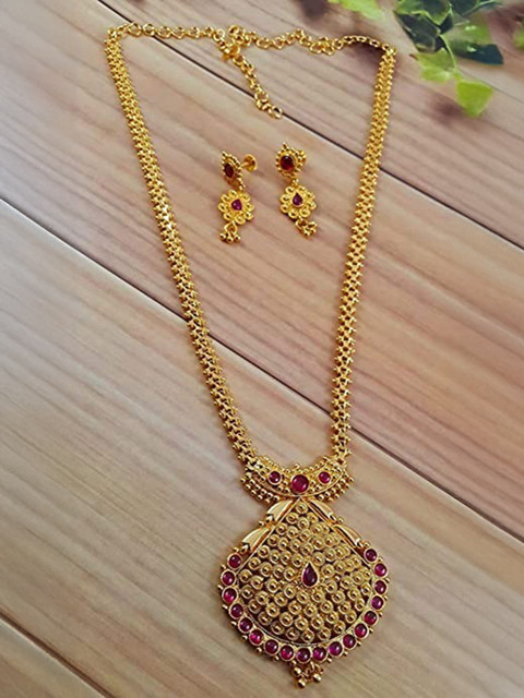 Haram Necklace Set Gold Jewelry CM FASHIONS One Gram Gold Plated