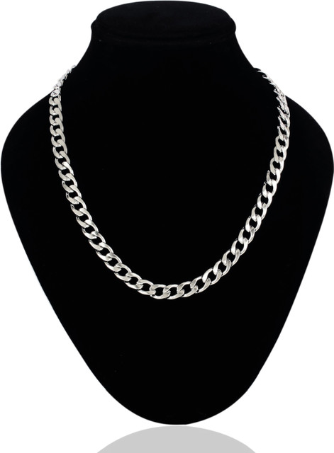 Fashion Frill Silver Chain For Boys Stylish Neck Wear Necklace