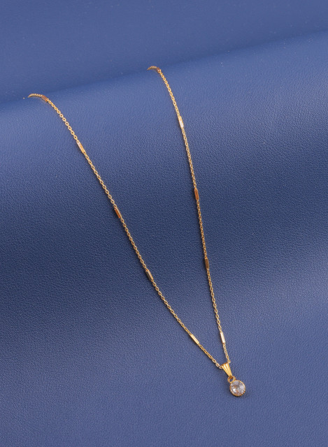 BOGHRA SALES Chain For Women And Girls Diamond Gold-plated Plated