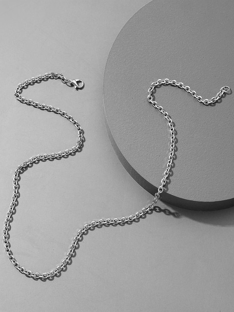 Its You Fashion Jewellery Cable Chain,Neck Chain (For Mens,Womens And  Boys) Sterling Silver Plated Stainless Steel Chain