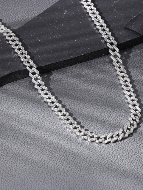 GIVA 925 Silver Highness Chain For Him|Gift for Men|Lifetime Plating|6  Month Warranty Rhodium Plated Sterling Silver Chain