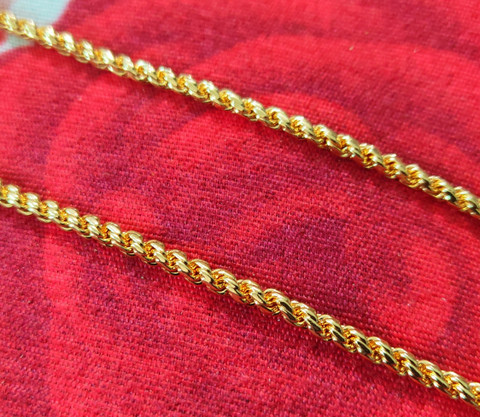 TGS GOLD COVERING Traditional Murukku Chain for Womens 24 Inch