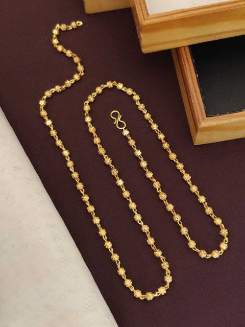 Princy Enterprise Gold Plated 24 inch Long Matar Mala Chain for - Main Image