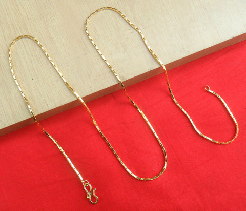 Maalgodam 26 inches grams,Golden Chain,Long Chain for Women Gold