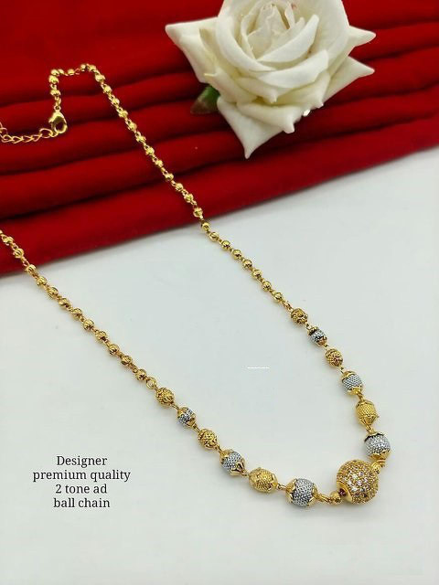 Rhosyn Cubic Zirconia Gold-plated, Platinum Plated Brass, Alloy Chain