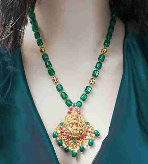 PINAAKA DARINI NEW-GreenLakshmiNecklace Alloy Necklace Price in India ...
