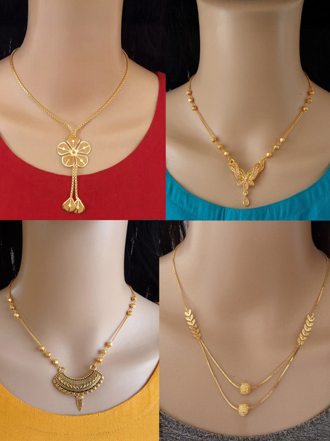 RAMDEV ART FASHION JEWELLERY Gold-plated Plated Copper Necklace