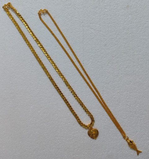 TGS GOLD COVERING Combo Pack of Baby Chains for Women Girls 18