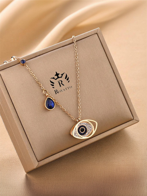 Royatto Lotus Devil'S Eye Necklace Set Women Jewellery Accessories