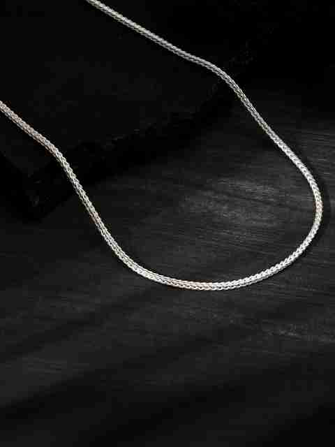 GIVA 925 Silver Chain for Him| Gift for Men|Lifetime Plating|6 Month