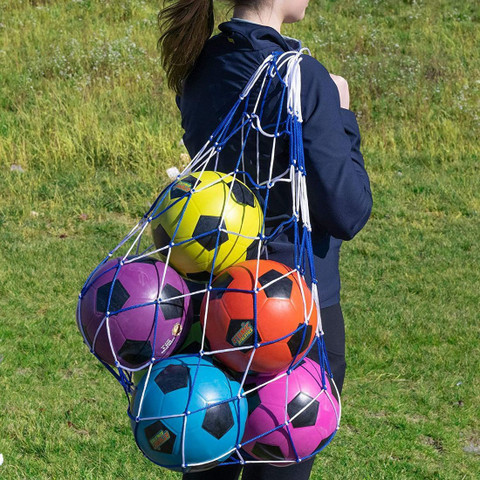 HeadTurners Football Carry Net (5 to Balls)| Nylon Mesh Ball