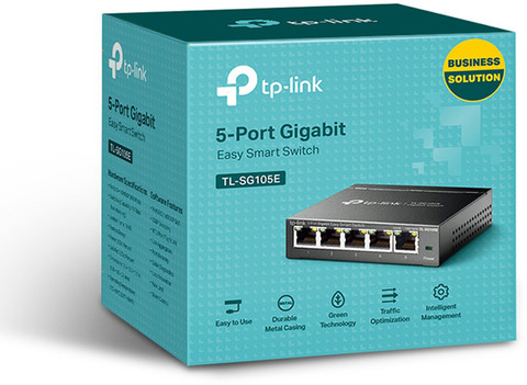 TP-Link 5-Port Gigabit／4-Port PoE+ Tp-link Ls105gp 5-port Gigabit Desktop Switch With 4-port Poe+