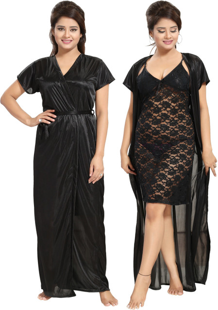Nightwear Flipkart Nighty Slips 70% OFF On ALLEN Women Nighty(Pink) On  Flipkart