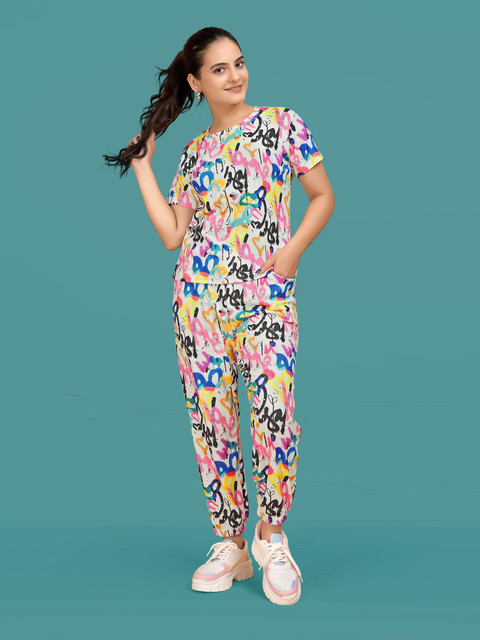 SAKARMAA Floral Print Women Track Suit Buy SAKARMAA Floral Print