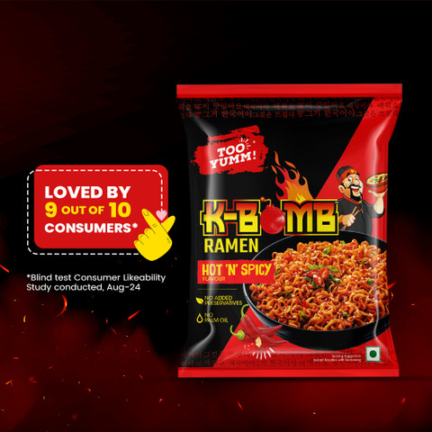 Too Yumm! K-Bomb Ramen Hot n Spicy Korean Instant Noodles