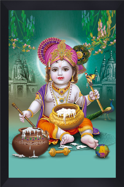 Gita Govinda Wood Wall Photo Frame