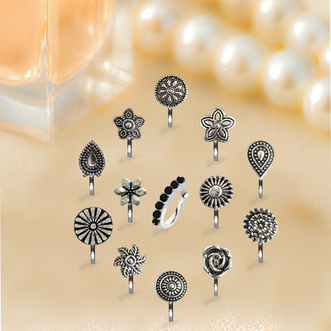 Silver Nose Pin - Best bridal jewellery Puducherry
