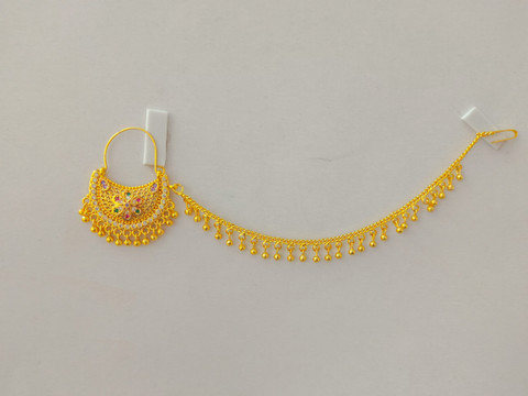 Nath Nose Best Nathiya Design NATH KI DESIGN IN GOLD Brass